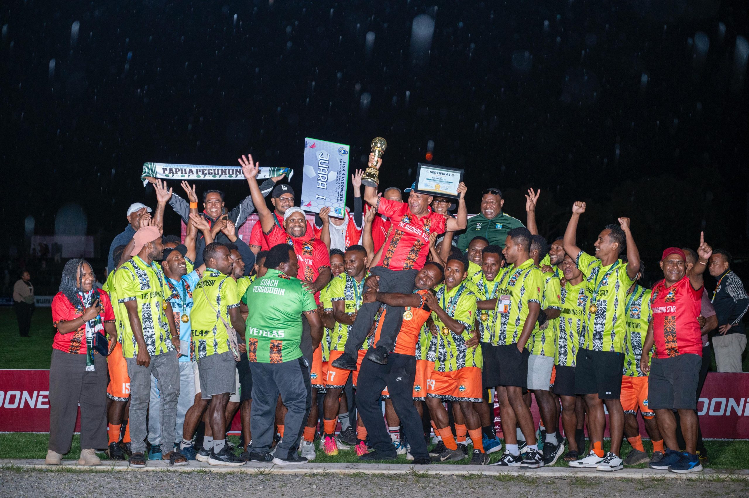 Persigubin Ukir Sejarah: Juara Perdana Liga 4 Papua Pegunungan, Hadiah Terindah untuk HUT ke-22 Kabupaten Pegunungan Bintang.
