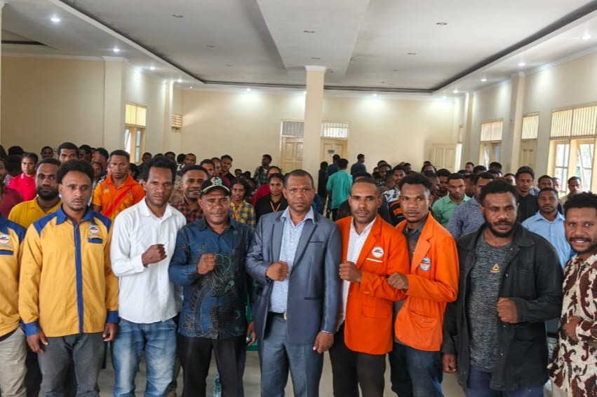 Ikatan Mahasiswa Pelajar Pegunungan Bintang (IMPPETANG) menggelar Seminar Pra-MUSORMA di Aula Asrama Mahasiswa Pegubin, Jalan Buper, Distrik Heram, Kota Jayapura, Sabtu (19/4/2025).