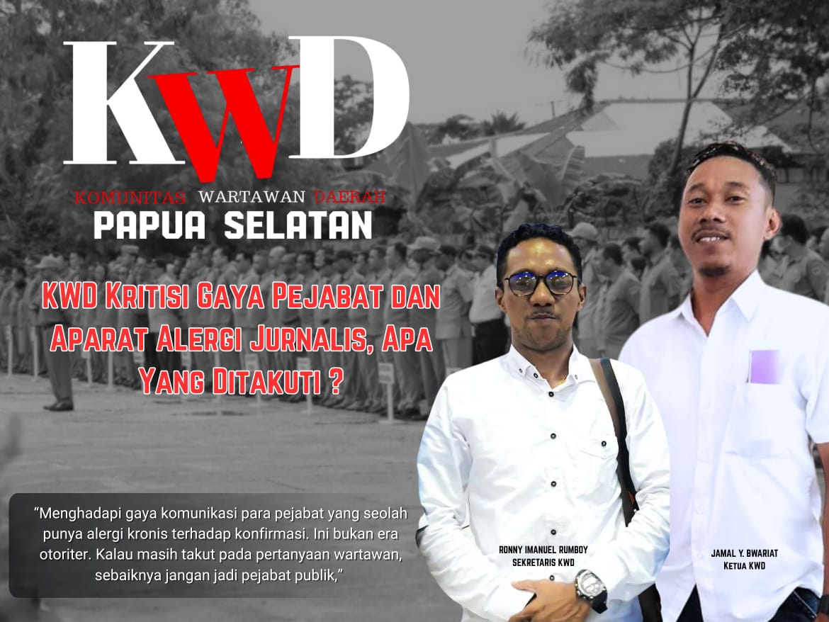 Ketua dan sekretaris KWD Papua Selatan, Jamal Yulianus Bwariat dan Ronny Imanuel Rumboy.