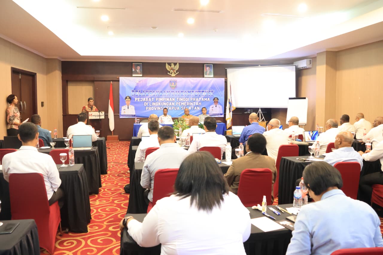 Pemerintah Provinsi (Pemprov) Papua Selatan menggelar uji kompetensi bagi pejabat tinggi Pratama di lingkungan pemerintahan provinsi setempat. Foto : Jamal/Bataspapua.com