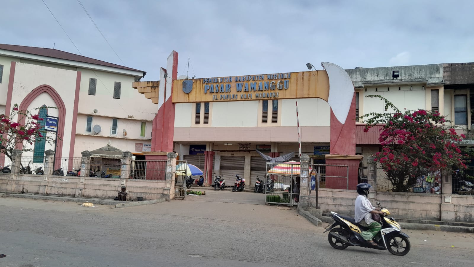 Pasar Wamanggu Merauke yang beralamatkan di jalan Paulus Nafi, Merauke, Papua Selatan. Foto: Jamal/Bataspapua.com