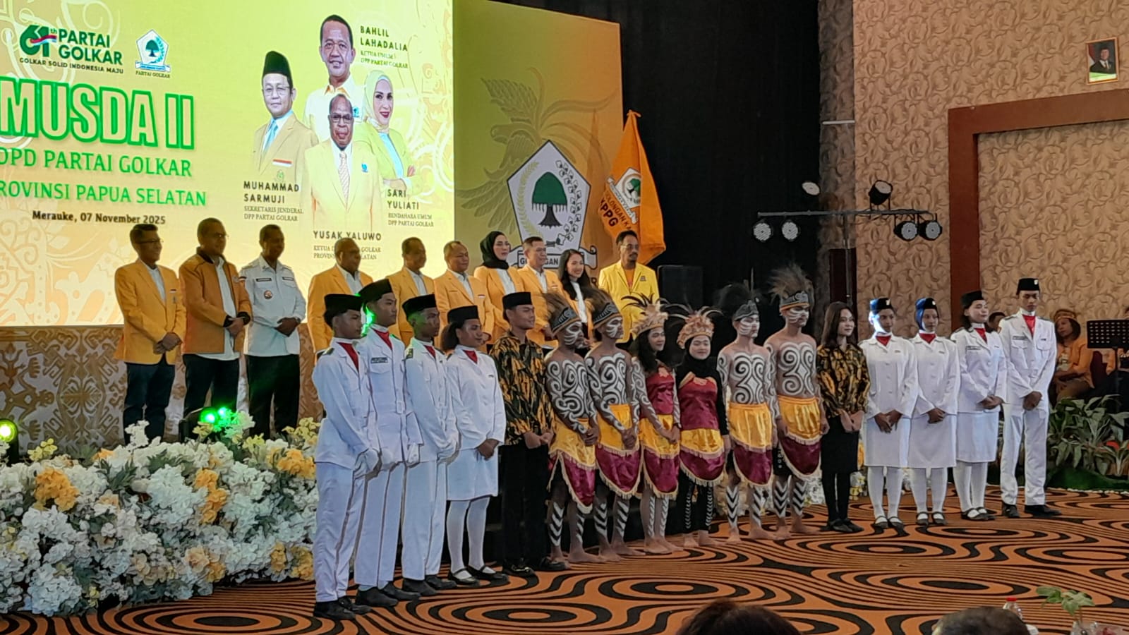 Acara pembukaan Musda ke-II DPD Partai Golkar Papua Selatan di Merauke. Foto : Jamal/Bataspapua.com