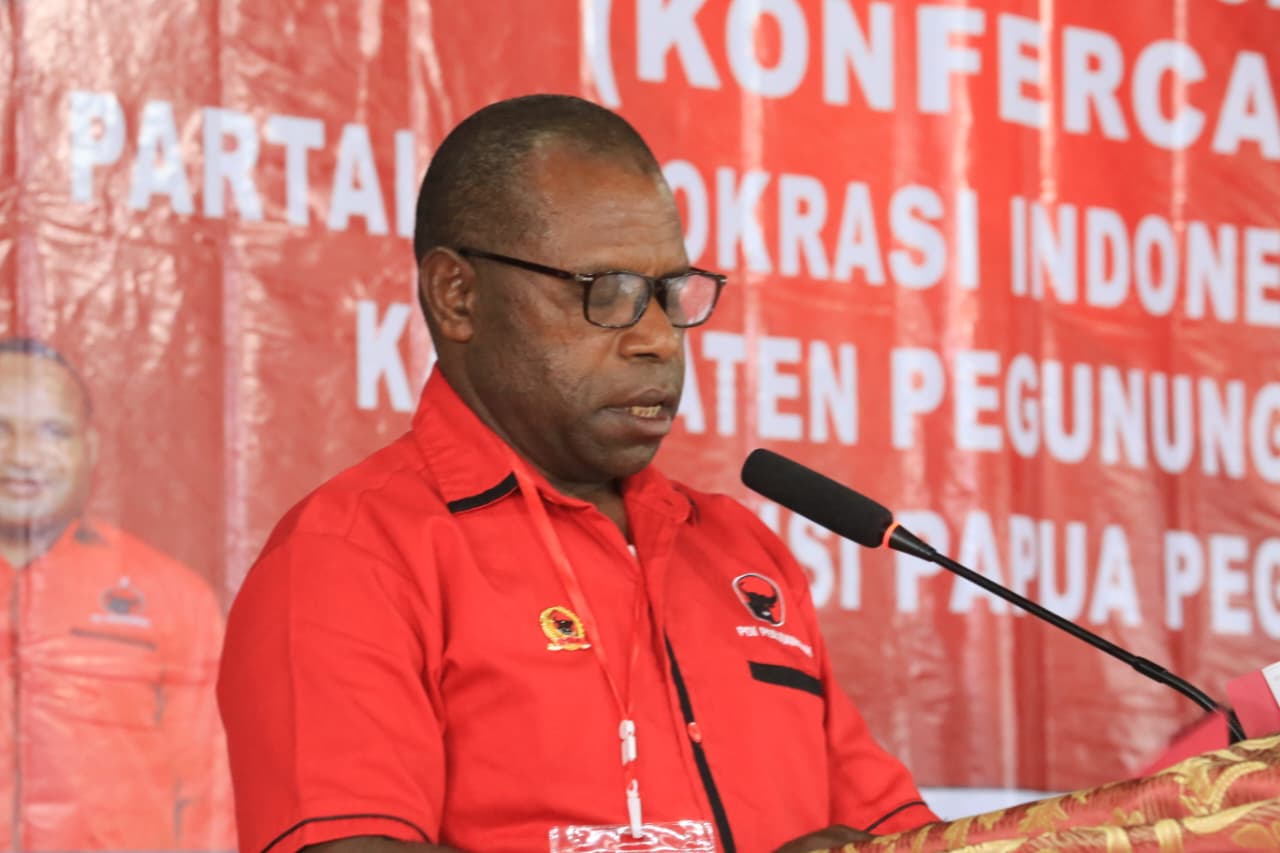 Yohanes Yamkin,S.IP. terpilih sebagai Ketua DPC PDI Perjuangan pada masa bakti 2025-20230