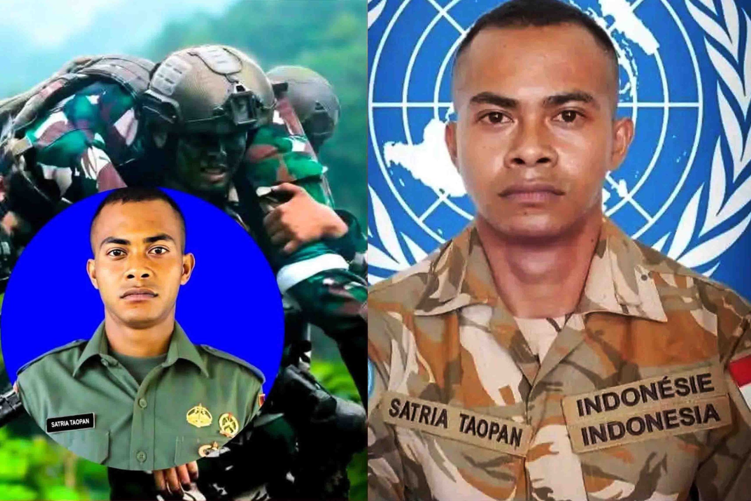 Praka Satria Taopan, prajurit Satgas Pamtas Mobile Yonif 100/Prajurit Setia Kodam I/Bukit Barisan.