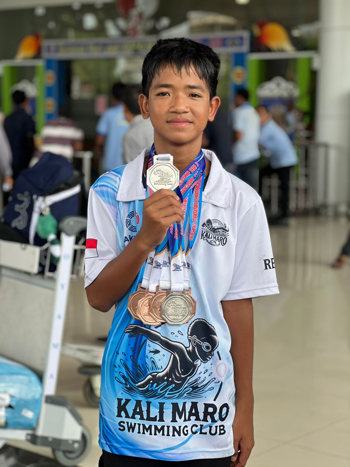 Ananda tampil impresif dengan meraih enam medali dari sejumlah nomor lomba. Foto: Istimewa.