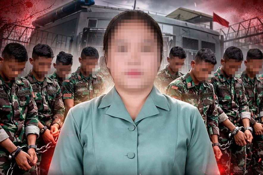 Istri prajurit berinisial FSN bersama sejumlah oknum anggota TNI yang diduga terlibat dalam kasus dugaan perzinahan di lingkungan Yonif 756/WMS. (dok. Ilustrasi)