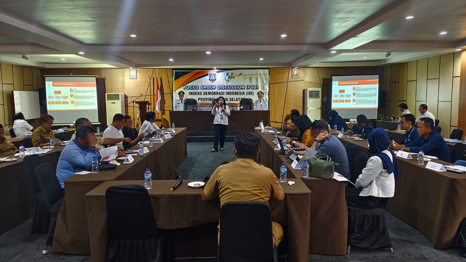 FGD IDI yang digelar oleh Badan Pusat Statistik (BPS) Provinsi Papua bekerja sama dengan Badan Kesatuan Bangsa dan Politik (Kesbangpol) Papua Selatan di Hotel Corein Merauke, Selasa (3/3/2026).
