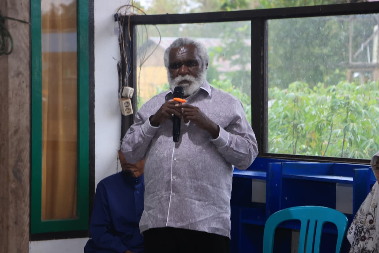 Wakil Gubernur Papua Selatan, Paskalis Imadawa di Pondok Pesantren (Ponpes) Darul Ilayin, Distrik Kurik, Kabupaten Merauke, pada Jumat (13/3/2026) lalu.
