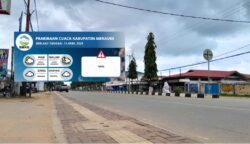 Tampak cuaca Merauke hari ini berawan, Sabtu,11/4/2026.