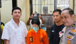 Pelaku penyelundupan Narkoba jenis Sabu diamankan polres Merauke. Foto: Bataspapua.com
