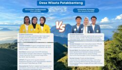 Universitas Cenderawasih (UNCEN) dan Universitas Airlangga (UNAIR) menghadirkan gagasan inovatif untuk mendukung pengembangan Desa Wisata Patakbanteng melalui program Genera-Z Berbakti 2026. Kedua tim berfokus pada solusi pengelolaan lingkungan, kesehatan masyarakat, dan pemberdayaan ekonomi lokal berbasis kolaborasi dengan warga desa.