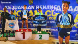 Nathania Zefanya Wohel Sapu Bersih 9 Emas di Kejuaraan Renang Piala Pangdam XVII/Cenderawasih Tahun 2026, Jayapura, Papua. Foto: Istimewa