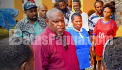 Ketua MRP Papua Selatan, Damianus Katayu bersama sejumlah anggota pada satu kesempatan di Kabupaten Boven Digoel. Foto: Bataspapua.com/Jam's
