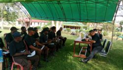 Satuan Pembinaan Masyarakat (Satbinmas) Polres Merauke bersama PT Agro Citra Papua (ACP) dan PT Agriprima Mitra Persada (APM) menggelar kegiatan penyuluhan hukum serta pelatihan peningkatan kompetensi bagi personel keamanan. Foto: Istimewa