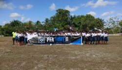 Seleksi pemain muda untuk Papua Football Academy (PFA) tahun 2026 di Kabupaten Mappi, Papua Selatan. Foto: Istimewa