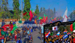 Konvoi Damai dan Konvoi Gembira dalam rangka menyemarakkan perhelatan Piala Dunia 2026, di Merauke, Papua Selatan, Sabtu (4/7/2026). Foto: Bataspapua.com/Jam's