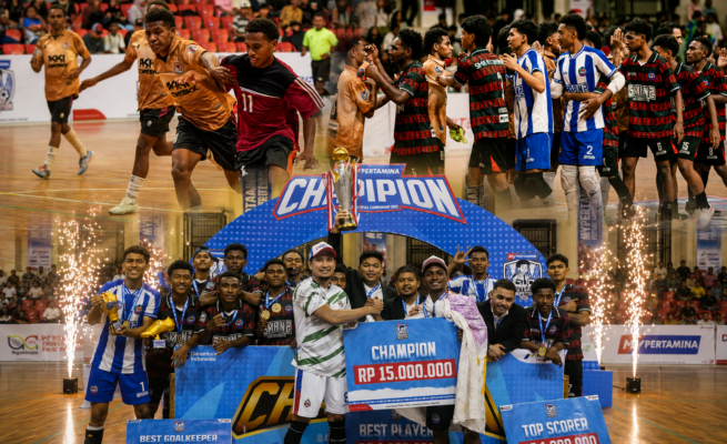 PT Pertamina Patra Niaga Regional Papua Maluku gelar MyPertamina Futsal Competition 2026 di Jayapura, Papua. Foto: Bataspapua.com/Istimewa