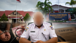 Asisten III Sekda PPS Inisial AR Berstatus Tersangka. Foto: Bataspapua.com/Ist
