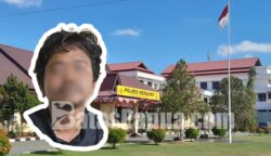 Pemeriksaan terhadap M disebut berlangsung pada Selasa (18/8/2026) sekitar pukul 15.30 WIT. Setelah menjalani pemeriksaan, M kemudian dititipkan di Rumah Tahanan Mapolres Merauke untuk kepentingan proses penyidikan lebih lanjut. Foto: Bataspapua.com/Ist