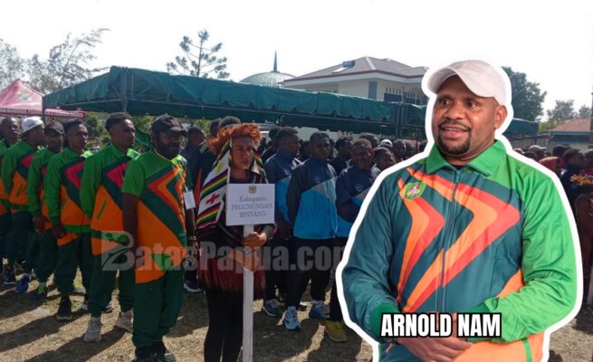 Arnold Nam, S.AP., Ketua KONI Kabupaten Pegunungan Bintang