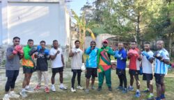 Tiga petinju kategori Elite Man sukses meraih kemenangan pada babak penyisihan dan memastikan langkah ke putaran berikutnya. Foto: Ist