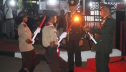 Pemerintah Provinsi Papua Selatan bersama jajaran Forum Koordinasi Pimpinan Daerah (Forkopimda), TNI, Polri, dan masyarakat mengikuti kegiatan Taptu, Minggu (16/8/2026) malam.