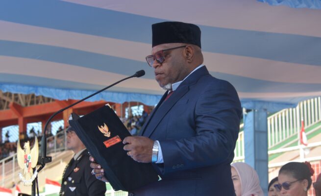 Ketua Majelis Rakyat Papua (MRP) Provinsi Papua Selatan, Damianus Katayu, S.IP., M.AP. Foto: Bataspapua.com/Ist