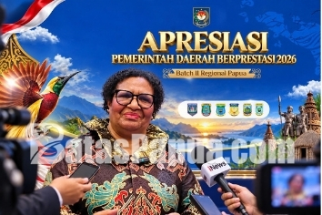 Wakil Menteri Dalam Negeri (Wamendagri) Ribka Haluk dalam acara Apresiasi Pemerintah Daerah Berprestasi Batch II Regional Papua di Jakarta, Senin (28/9/2026) malam. Foto: Bataspapua.com