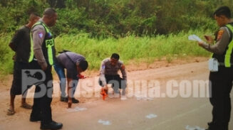 Kecelakaan lalu lintas terjadi di Jalan Poros Tanah Miring (TSM), Kampung Yaba Maru, Distrik Tanah Miring, Kabupaten Merauke, Papua Selatan, Rabu (16/9/2026) sekitar pukul 10.30 WIT. Foto: Bataspapua.com/Ist