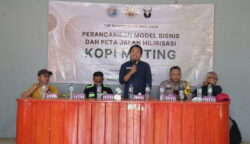 Sebanyak 80 petani yang tergabung dalam empat kelompok tani kopi Muting mengikuti Forum Group Discussion (FGD) Perancangan Model Bisnis dan Peta Jalan Hilirisasi Kopi Muting di Kampung Seed Agung, Distrik Muting, Kabupaten Merauke, Papua Selatan, Minggu (6/9/2026). Foto: Bataspapua.com/Ist