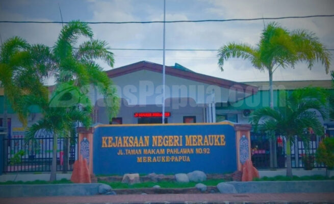 Kantor Kejaksaan Negeri Merauke. Foto: Bataspapua.com/Jam's