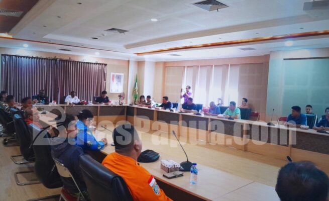 Rapat Koordinasi kebakaran hutan dan lahan di kantor bupati Merauke. Foto: Bataspapua.com/Jam's