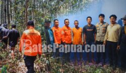 Warga Merauke, Nurkholis (40) dan Benyamin Klau (40) akhirnya ditemukan tim SAR Merauke. Foto.Bataspapua.com/ist