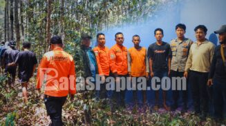 Warga Merauke, Nurkholis (40) dan Benyamin Klau (40) akhirnya ditemukan tim SAR Merauke. Foto.Bataspapua.com/ist