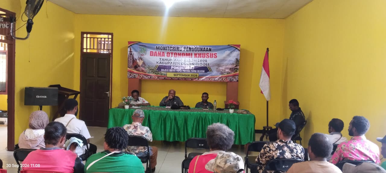 MRP Papua Selatan pokja Adat lakukan monitoring di Kampung Persatuan, Boven Digoel, Papua Selatan, Rabu (30/9/2026). Foto: Bataspapua.com/Jamal