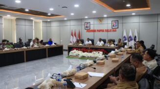 Audiensi berlangsung di ruang rapat lantai III Kantor Gubernur Papua Selatan, Senin (12/10/2026). Foto: Bataspapua.com/Ist