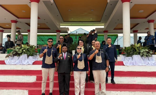 Agrinas Palma dan CPP bersama pemerintah daerah Kabupaten Boven Digoel. Foto: Bataspapua.com/Ist